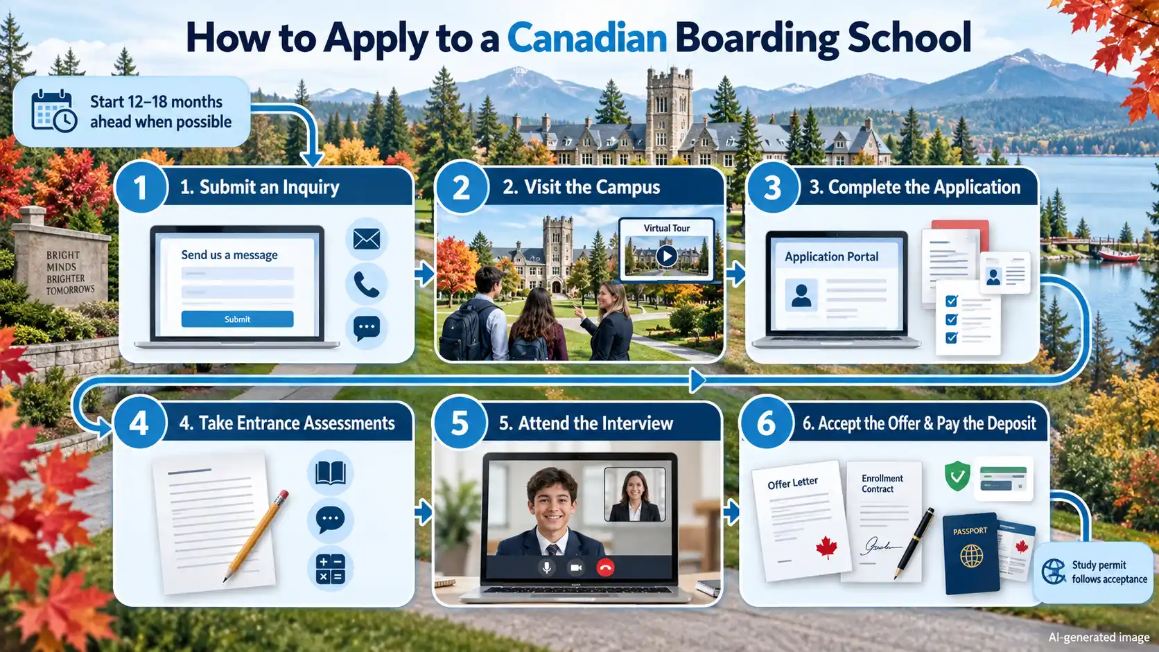 Cómo solicitar plaza en un internado canadiense: paso a paso