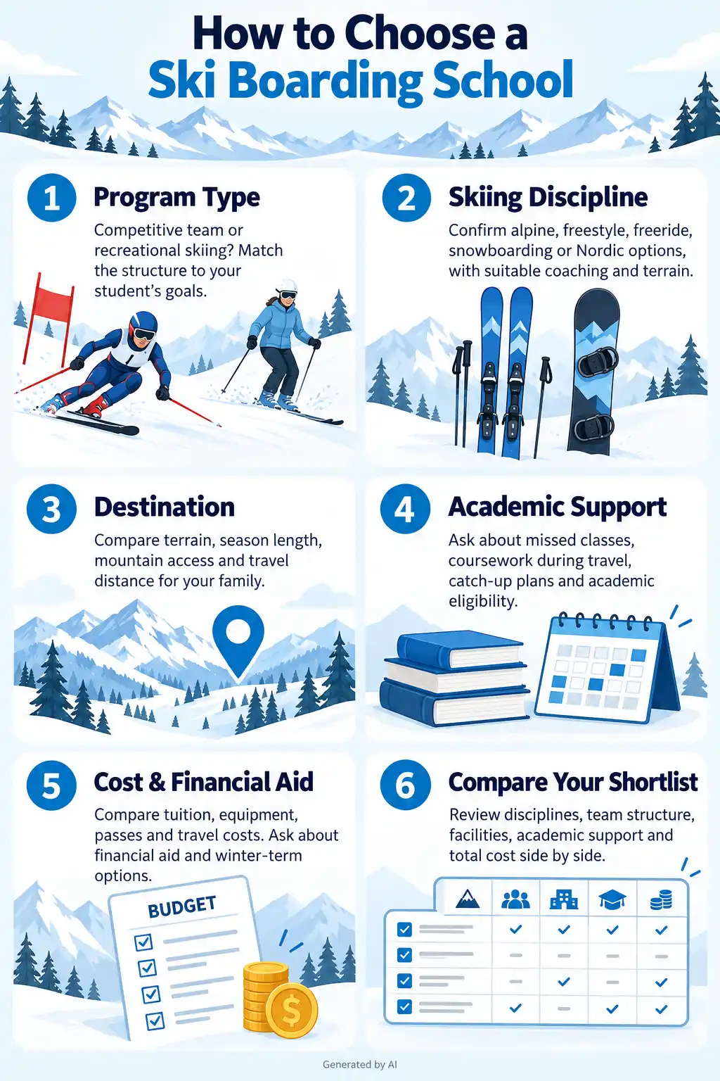 How to Choose a Ski Boarding School