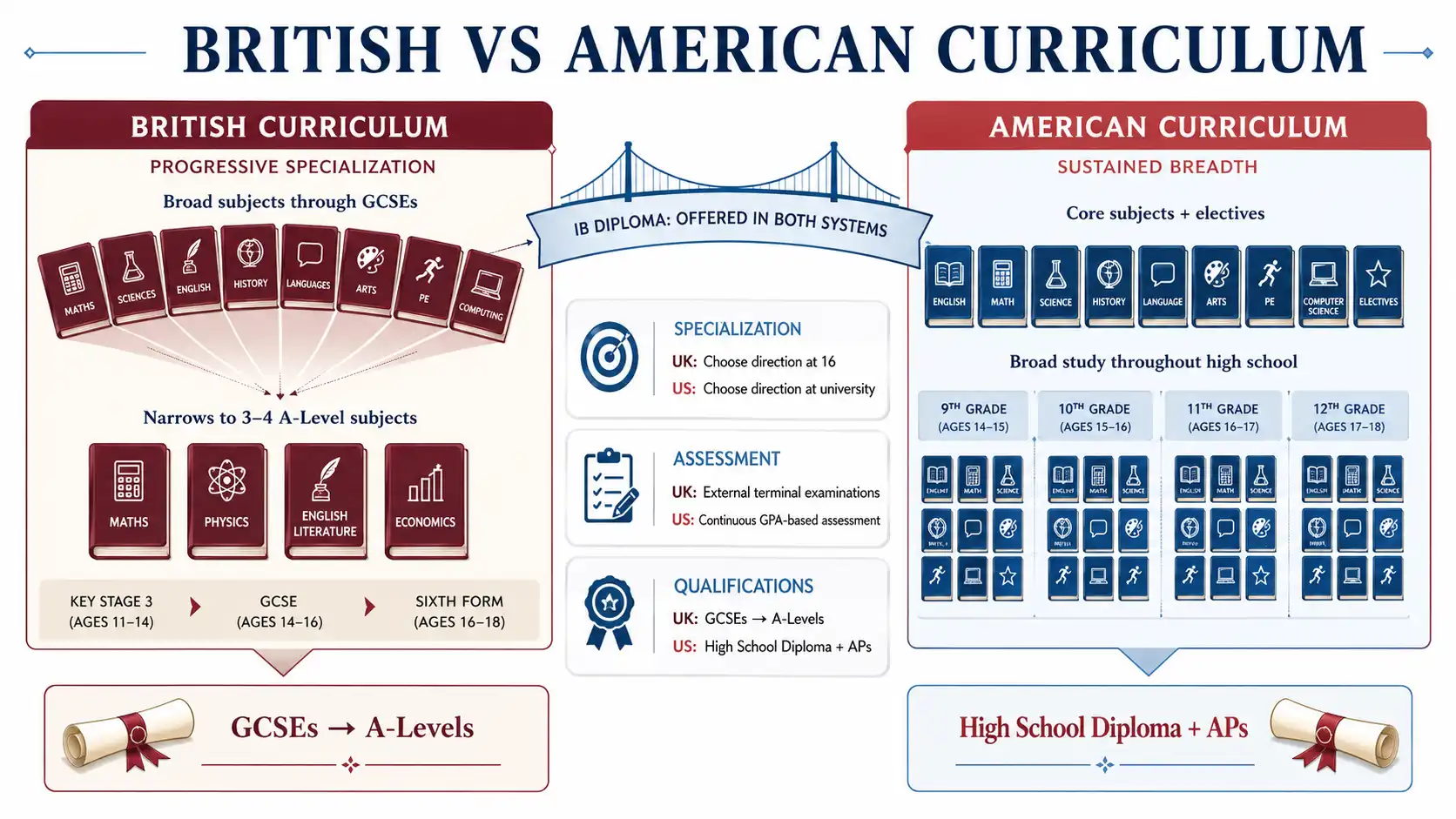 British vs American Curriculum Pathways
